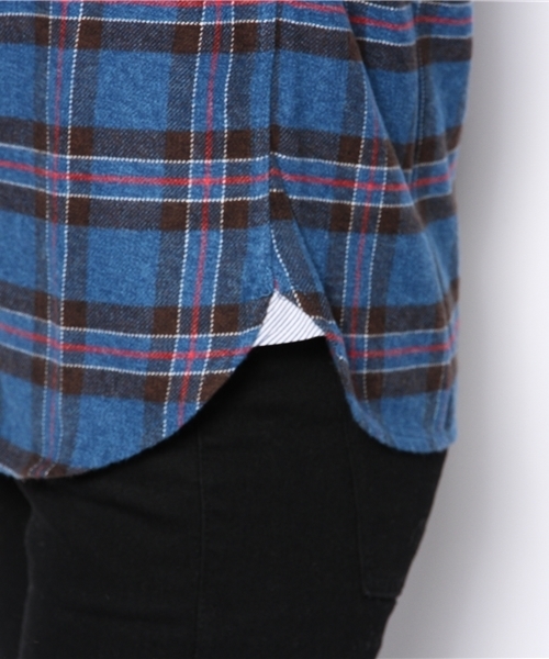 TOMMY HILFIGER（トミーヒルフィガー）の「TH COTTON FLANEL CHECK COMBO SHIRT （シャツ/ブラウス・レディース・ブラック/ネイビー/レッド・SMALL/MEDIUM/LARGE）」の4枚目の写真