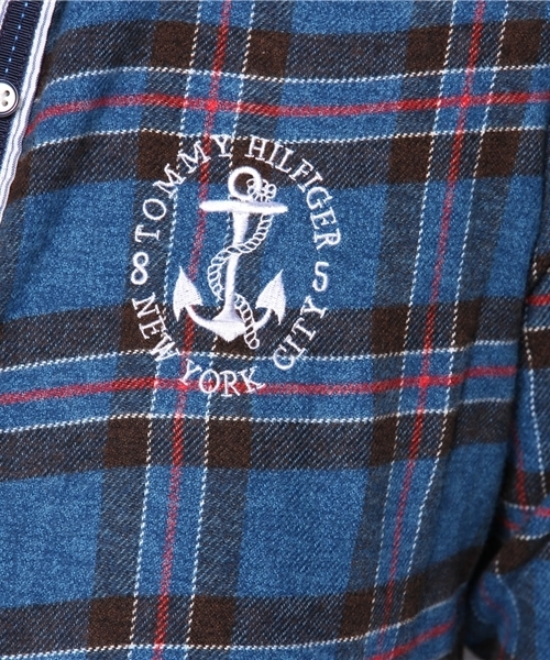 TOMMY HILFIGER（トミーヒルフィガー）の「TH COTTON FLANEL CHECK COMBO SHIRT （シャツ/ブラウス・レディース・ブラック/ネイビー/レッド・SMALL/MEDIUM/LARGE）」の5枚目の写真
