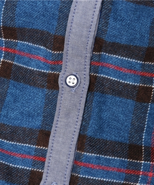 TOMMY HILFIGER（トミーヒルフィガー）の「TH COTTON FLANEL CHECK COMBO SHIRT （シャツ/ブラウス・レディース・ブラック/ネイビー/レッド・SMALL/MEDIUM/LARGE）」の6枚目の写真