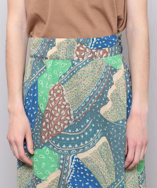 H BEAUTY&YOUTH エイチ ビューティーアンドユース 日本製 PATCHWORK PRINT WRAP SKIRT パッチワークプリントラップスカート 1624-299-3385 S Murti ユナイテッドアローズ ロング ボトムス【中古】【H BEAUTY&YOUTH】 H BEAUTY&YOUTH エイチ ビューティーアンドユース 日本製 PATCHWORK