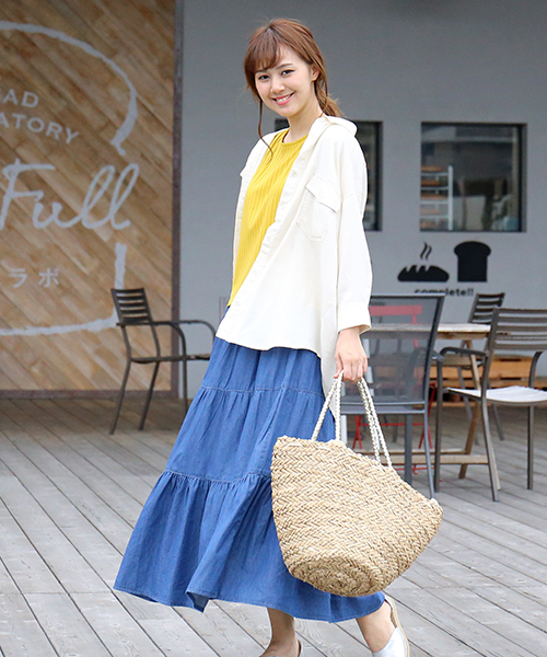 n'ee-ne（ネーネ）の「ワークシャツ（シャツ/ブラウス・レディース・ベージュ/カーキ/アイボリー・L/M）」の15枚目の写真