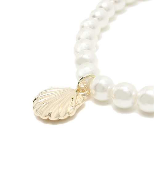 WEGO(ウィゴー)の「WEGO/シェルパールチョーカー(ネックレス・レディース・ホワイト・FREE)」の3枚目の写真