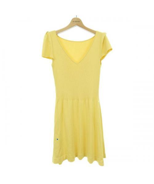 FOXEY NEW YORK イエロー フリルワンピース