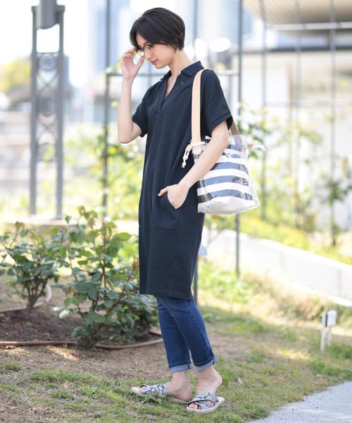 セール ワンピース ワンピース Giordano ポロシャツドルマンワンピース ワンピース Giordano ジョルダーノ のファッション