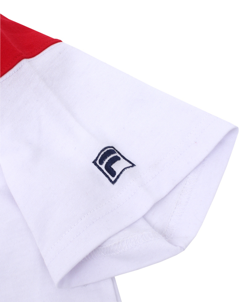 FILA(フィラ)の「∴WEGO/FILAバイカラーTシャツ(Tシャツ/カットソー・レディース・ネイビー/レッド・FREE)」の3枚目の写真