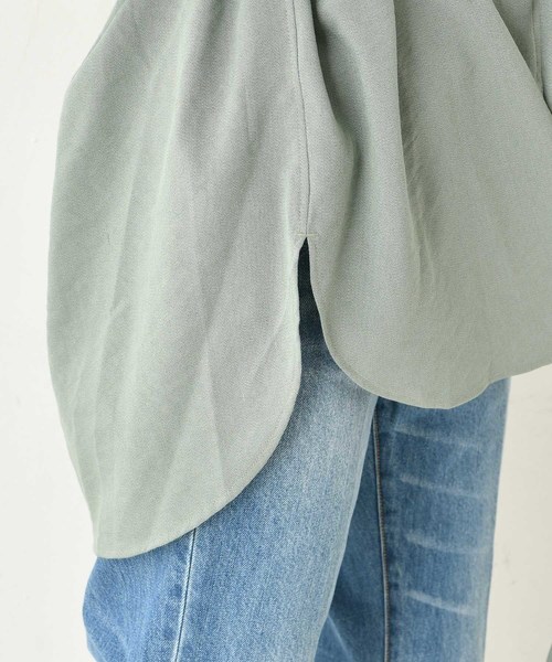 DouDou（ドゥドゥ）の「ベルト付き前開きシャツ（シャツ/ブラウス・レディース・ベージュ/ブラウン/グリーン・FREE）」の21枚目の写真