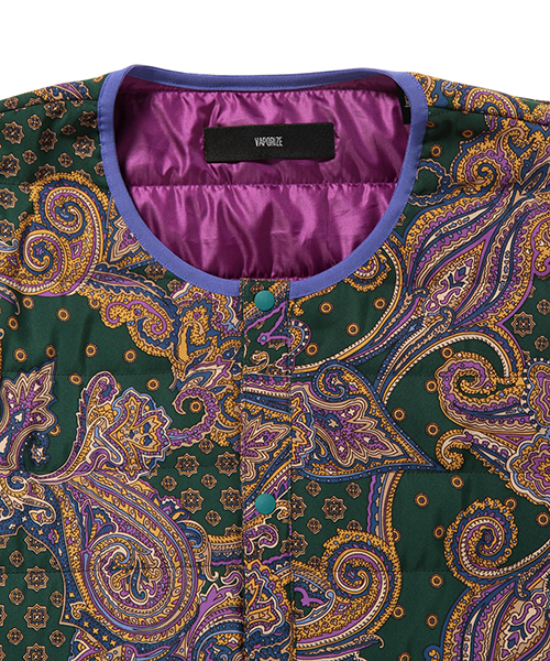 BEAMS（ビームス）の「VAPORIZE / ペイズリー柄 中綿 ダウンジャケット（ダウンジャケット/コート・メンズ・グリーン系その他/ブルー系その他・SMALL/MEDIUM/LARGE）」の13枚目の写真