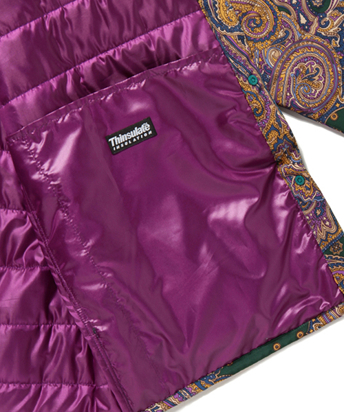 BEAMS（ビームス）の「VAPORIZE / ペイズリー柄 中綿 ダウンジャケット（ダウンジャケット/コート・メンズ・グリーン系その他/ブルー系その他・SMALL/MEDIUM/LARGE）」の7枚目の写真