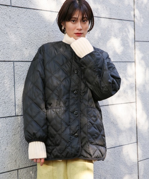 LOWRYS FARM（ローリーズファーム）の「キルティングブルゾン　861009（ブルゾン・レディース・アイボリー/ブラック/グリーン/イエロー・FREE）」の18枚目の写真