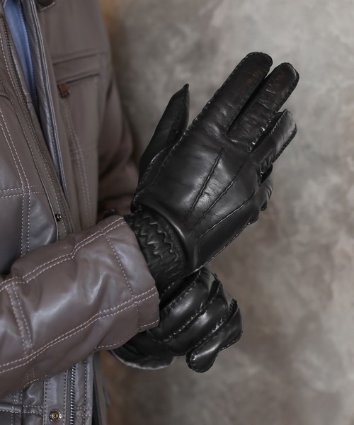 人気沸騰セール の Sankyo ファッション雑貨 手袋 Sankyo ラムレザー手袋メンズイタリア製 手袋 Shokai サンキョウショウカイ の ファッション 手袋