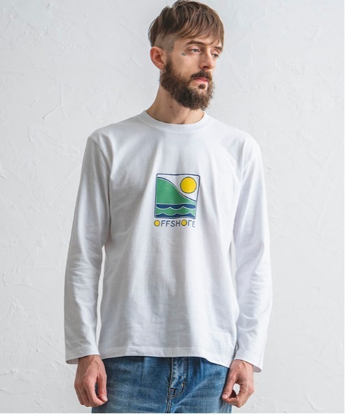 OFFSHORE(�I�t�V���A)�́yWEB����zSMALL LOGO LONG SLEEVE TEE/�X���[�����S�@�����e�B(T�V���c/�J�b�g�\�[)