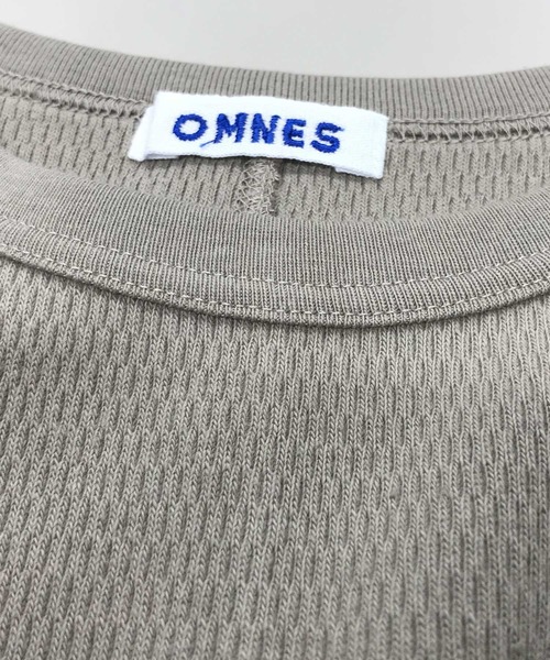 OMNES(オムネス)の「ハニカムストレッチノースリーブプルオーバー(Tシャツ/カットソー・レディース・ホワイト/ブラック/ベージュ/カーキ/ラベンダー・FREE)」の6枚目の写真