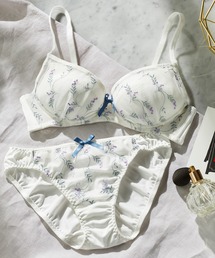 YU'NOW（ユナウ）の「【選べるデザイン！ノンワイヤーでラクちん谷間メイク】ぷるるん谷間のノンワイヤーブラ＆ショーツセット（ブラ&ショーツ）」