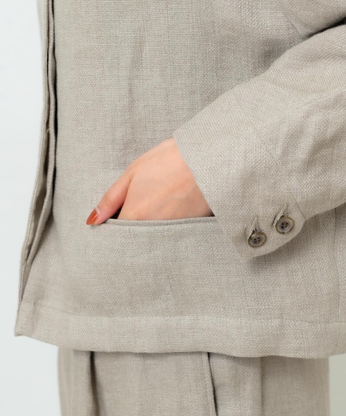 PUAL CE CIN（ピュアルセシン）の「【Kanocoさん着用】ボトルネックジャケット（その他アウター・レディース・ナチュラル/ブラック・FREE）」の8枚目の写真