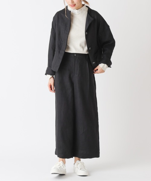 PUAL CE CIN（ピュアルセシン）の「【Kanocoさん着用】ボトルネックジャケット（その他アウター・レディース・ナチュラル/ブラック・FREE）」の16枚目の写真