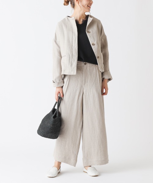 PUAL CE CIN（ピュアルセシン）の「【Kanocoさん着用】ボトルネックジャケット（その他アウター・レディース・ナチュラル/ブラック・FREE）」の12枚目の写真