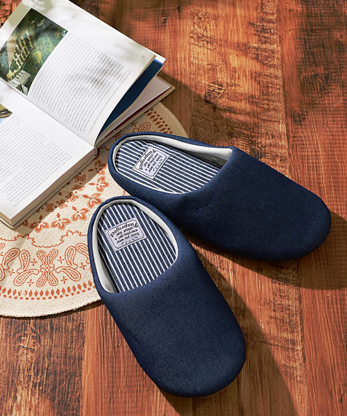 Add+（アッド）の「＜Add+＞チャールス スリッパ ルームシューズ コットン＆デニム（ルームシューズ/スリッパ）」 - WEAR