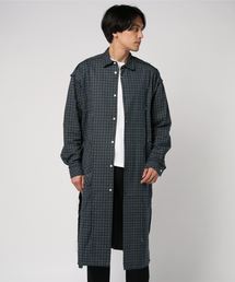 トーマスメイソンチェックロングシャツコート