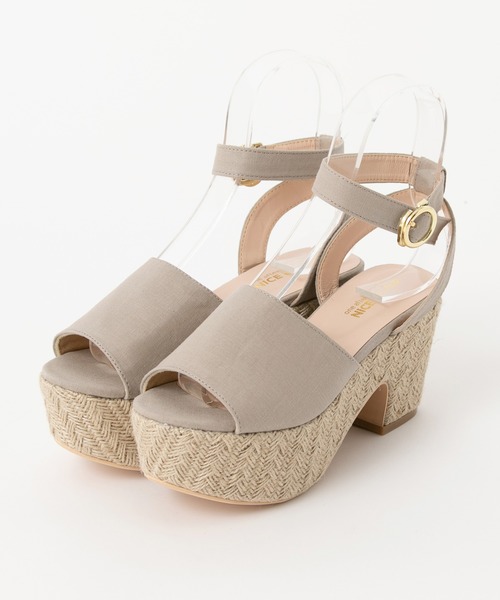 one after another NICE CLAUP（ワンアフターアナザーナイスクラップ）の「2wayリネンリボンサンダル（サンダル・レディース・ブラック/モカ/ライトベージュ・SMALL/MEDIUM/LARGE）」の10枚目の写真