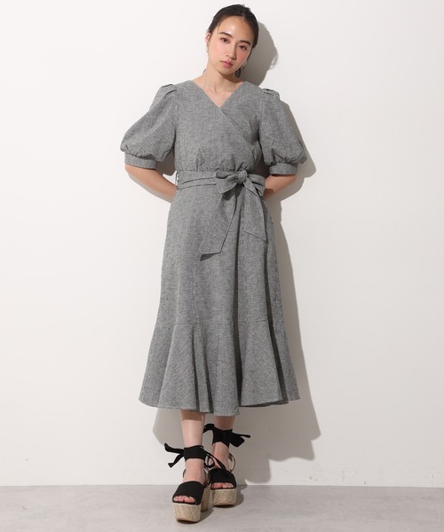 one after another NICE CLAUP（ワンアフターアナザーナイスクラップ）の「2wayリネンリボンサンダル（サンダル・レディース・ブラック/モカ/ライトベージュ・SMALL/MEDIUM/LARGE）」の14枚目の写真