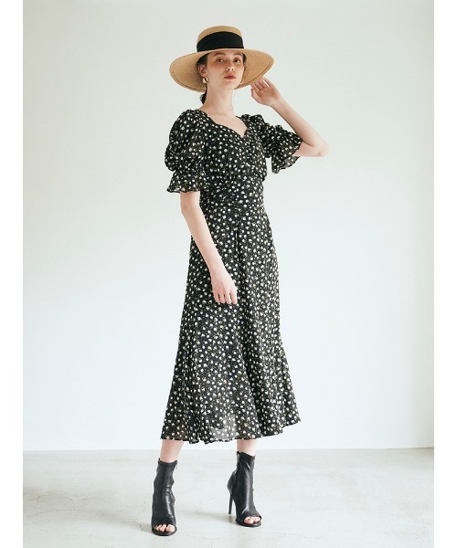 セール バックリボンデコルテワンピース ワンピース Eclin エクラン のファッション