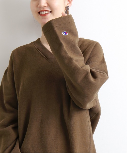 IENA（イエナ）の「【Champion/チャンピオン】別注REVERSEWEAVE プルオーバー◆（スウェット・レディース・ブラック/ブラウン/ベージュ/キャメル・FREE）」の12枚目の写真