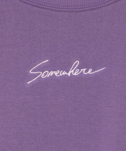 WEGO（ウィゴー）の「WEGO/シンプル刺繍プルオーバー（スウェット・メンズ・パープル/スミクロ・SMALL/LARGE/MEDIUM）」の7枚目の写真