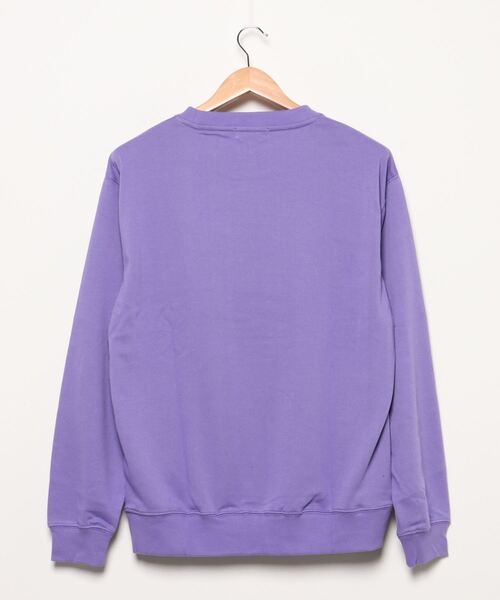 WEGO（ウィゴー）の「WEGO/シンプル刺繍プルオーバー（スウェット・メンズ・パープル/スミクロ・SMALL/LARGE/MEDIUM）」の3枚目の写真