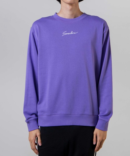 WEGO（ウィゴー）の「WEGO/シンプル刺繍プルオーバー（スウェット・メンズ・パープル/スミクロ・SMALL/LARGE/MEDIUM）」の18枚目の写真