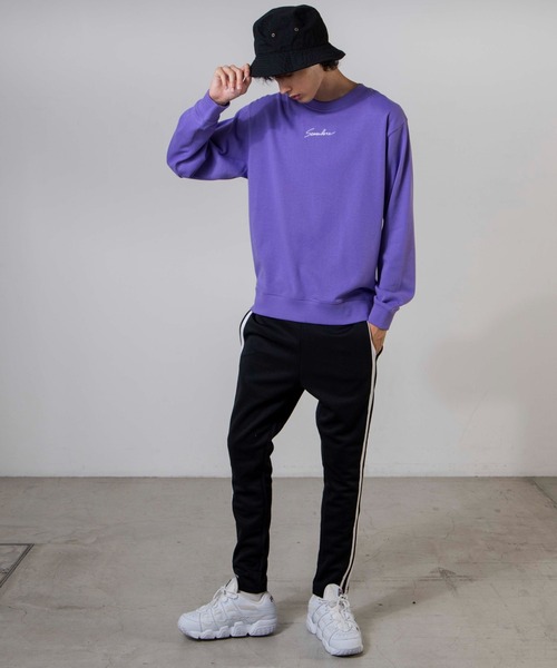 WEGO（ウィゴー）の「WEGO/シンプル刺繍プルオーバー（スウェット・メンズ・パープル/スミクロ・SMALL/LARGE/MEDIUM）」の12枚目の写真