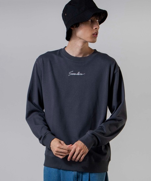 WEGO（ウィゴー）の「WEGO/シンプル刺繍プルオーバー（スウェット・メンズ・パープル/スミクロ・SMALL/LARGE/MEDIUM）」の21枚目の写真