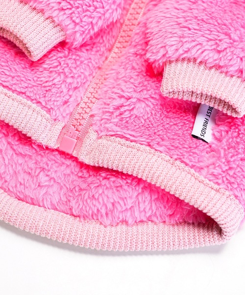 Best Friends（ベストフレンズ）の「Best Friends ベストフレンズ：ジップボアジャケット（ペットウェア・レディース・ベージュ/ピンク/ミント/ブラック/オレンジ/ブラウン・S/L/XXL/M/XL）」の12枚目の写真