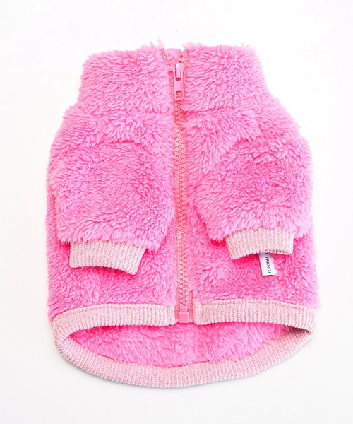 Best Friends（ベストフレンズ）の「Best Friends ベストフレンズ：ジップボアジャケット（ペットウェア・レディース・ベージュ/ピンク/ミント/ブラック/オレンジ/ブラウン・S/L/XXL/M/XL）」の11枚目の写真