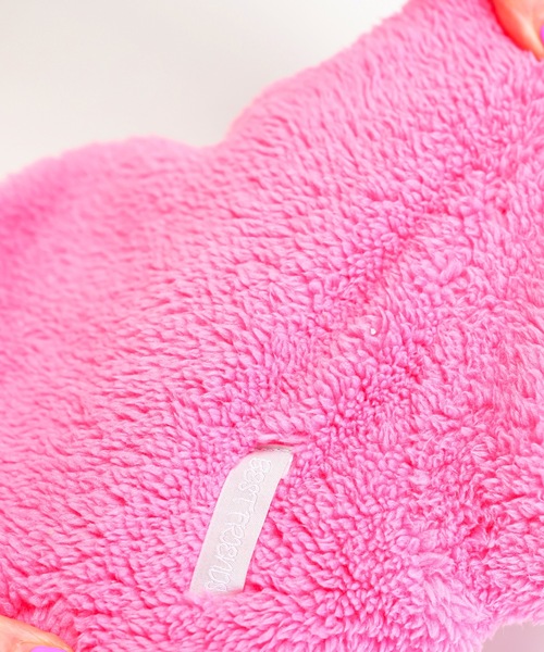 Best Friends（ベストフレンズ）の「Best Friends ベストフレンズ：ジップボアジャケット（ペットウェア・レディース・ベージュ/ピンク/ミント/ブラック/オレンジ/ブラウン・S/L/XXL/M/XL）」の9枚目の写真