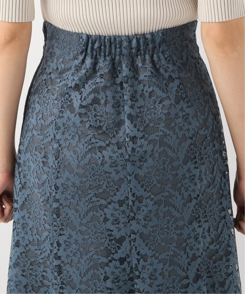 La TOTALITE（ラトータリテ）の「《追加3》レースフレアスカート【手洗い可能】◆（スカート・レディース・ブルー/ピンク・38/36）」の11枚目の写真