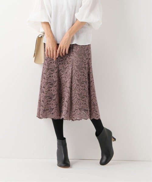 La TOTALITE（ラトータリテ）の「《追加3》レースフレアスカート【手洗い可能】◆（スカート・レディース・ブルー/ピンク・38/36）」の20枚目の写真