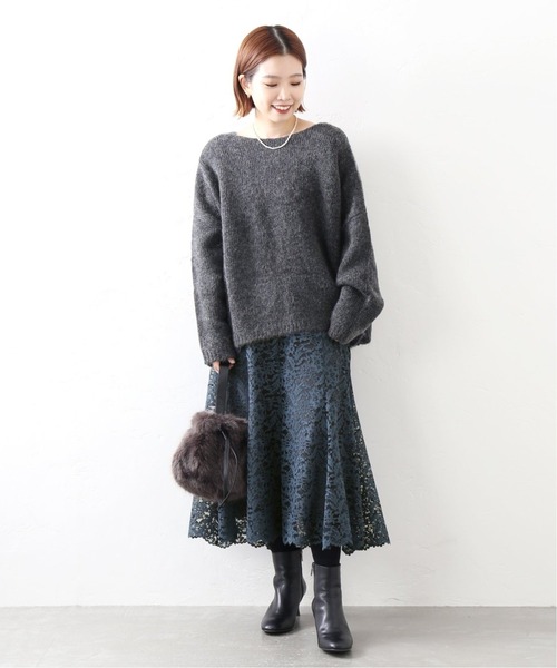 La TOTALITE（ラトータリテ）の「《追加3》レースフレアスカート【手洗い可能】◆（スカート・レディース・ブルー/ピンク・38/36）」の7枚目の写真