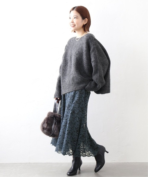 La TOTALITE（ラトータリテ）の「《追加3》レースフレアスカート【手洗い可能】◆（スカート・レディース・ブルー/ピンク・38/36）」の12枚目の写真