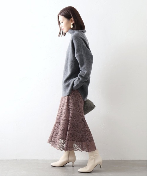 La TOTALITE（ラトータリテ）の「《追加3》レースフレアスカート【手洗い可能】◆（スカート・レディース・ブルー/ピンク・38/36）」の21枚目の写真