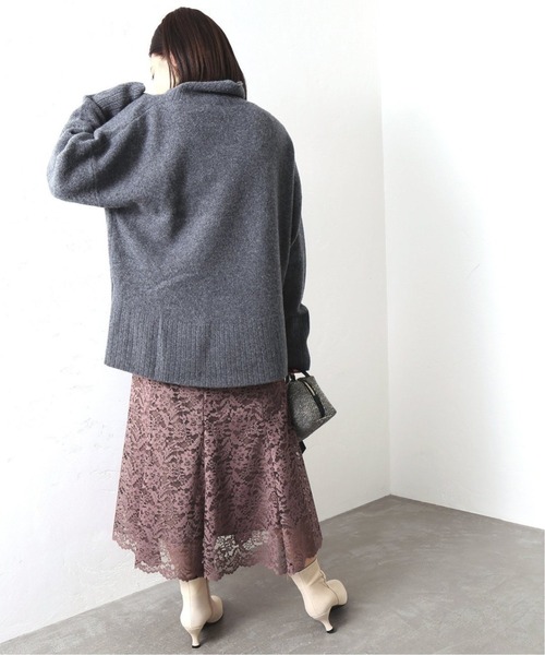 La TOTALITE（ラトータリテ）の「《追加3》レースフレアスカート【手洗い可能】◆（スカート・レディース・ブルー/ピンク・38/36）」の8枚目の写真