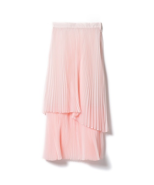 LAYMEE（レイミー）の「Rian pleats SK / リアンプリーツスカート（スカート・レディース・レンガ/ピンク/ピンクベージュ・FREE）」の2枚目の写真