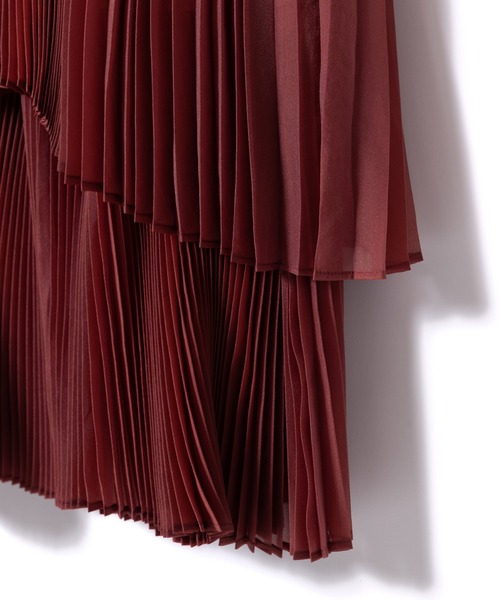 LAYMEE（レイミー）の「Rian pleats SK / リアンプリーツスカート（スカート・レディース・レンガ/ピンク/ピンクベージュ・FREE）」の8枚目の写真