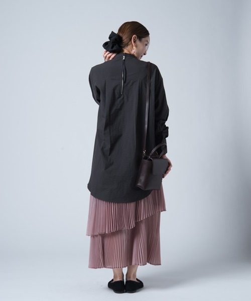 LAYMEE（レイミー）の「Rian pleats SK / リアンプリーツスカート（スカート・レディース・レンガ/ピンク/ピンクベージュ・FREE）」の7枚目の写真