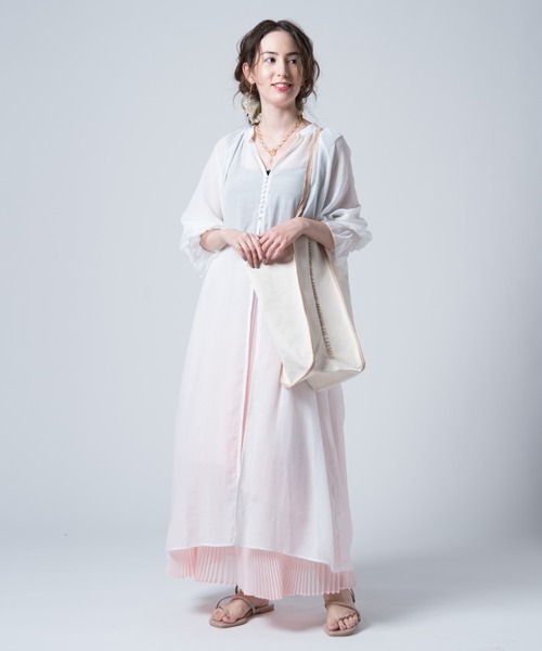 LAYMEE（レイミー）の「Rian pleats SK / リアンプリーツスカート（スカート・レディース・レンガ/ピンク/ピンクベージュ・FREE）」の13枚目の写真
