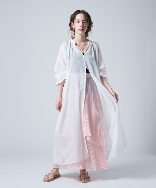 LAYMEE（レイミー）の「Rian pleats SK / リアンプリーツスカート（スカート・レディース・レンガ/ピンク/ピンクベージュ・FREE）」の9枚目の写真