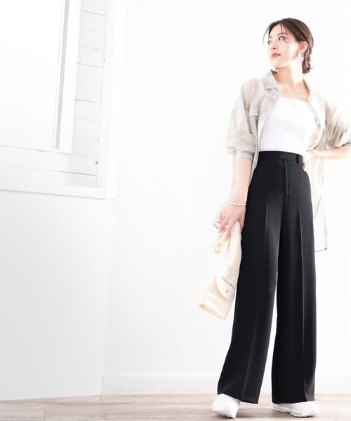 セール】落ち感綺麗、夏でもさらり。ソフトツイルセンタープレス