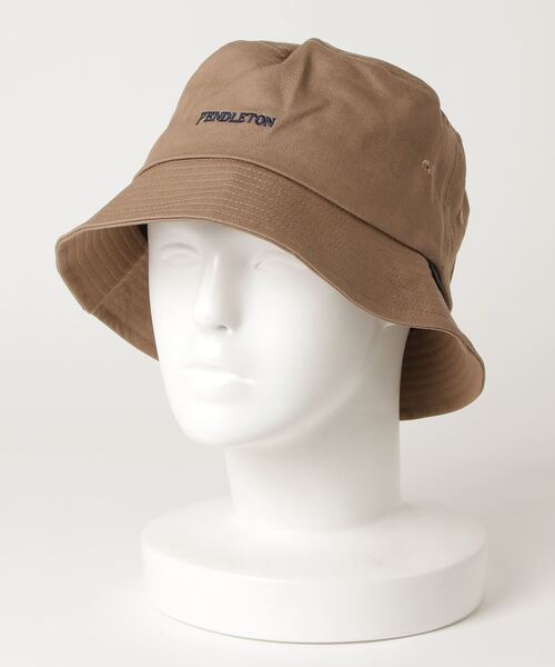 PENDLETON（ペンドルトン）の「【 PENDLETON / ペンドルトン 】EMB BUCKET HAT / ロゴ刺繍バケットハット 　サファリハット（ハット・メンズ・ベージュ/ネイビー/カーキ/ブラック/ライトブラウン・FREE）」の13枚目の写真