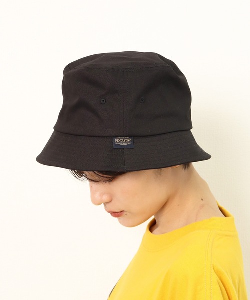 PENDLETON（ペンドルトン）の「【 PENDLETON / ペンドルトン 】EMB BUCKET HAT / ロゴ刺繍バケットハット 　サファリハット（ハット・メンズ・ベージュ/ネイビー/カーキ/ブラック/ライトブラウン・FREE）」の10枚目の写真