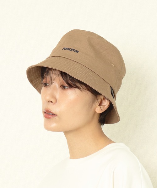 PENDLETON（ペンドルトン）の「【 PENDLETON / ペンドルトン 】EMB BUCKET HAT / ロゴ刺繍バケットハット 　サファリハット（ハット・メンズ・ベージュ/ネイビー/カーキ/ブラック/ライトブラウン・FREE）」の15枚目の写真