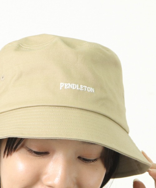PENDLETON（ペンドルトン）の「【 PENDLETON / ペンドルトン 】EMB BUCKET HAT / ロゴ刺繍バケットハット 　サファリハット（ハット・メンズ・ベージュ/ネイビー/カーキ/ブラック/ライトブラウン・FREE）」の16枚目の写真